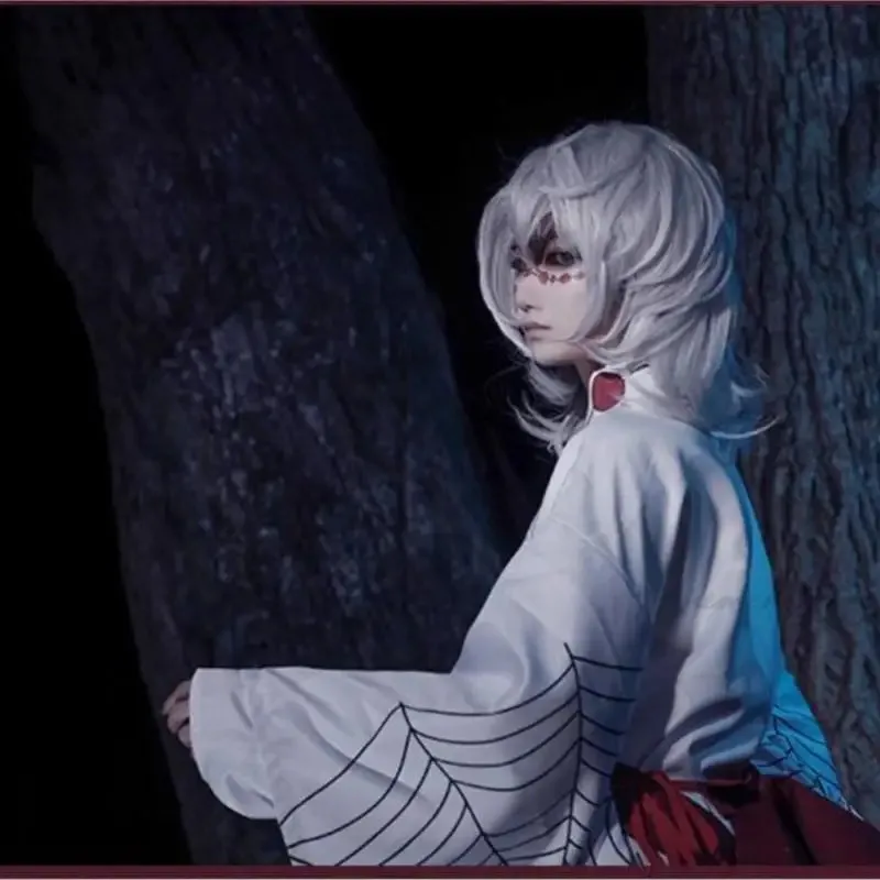 أنيمي شيطان القاتل كيميتسو لا يابا العنكبوت روي الأم شقيقة تأثيري حلي الباروكات أزياء الهالوين فستان الحفلات الملابس