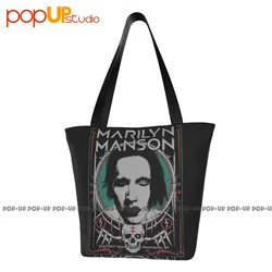 Artwork Marilyn Manson House Of Blues Huntington Ny Handbags Outdoor Shopping Bag Eco-Friendly