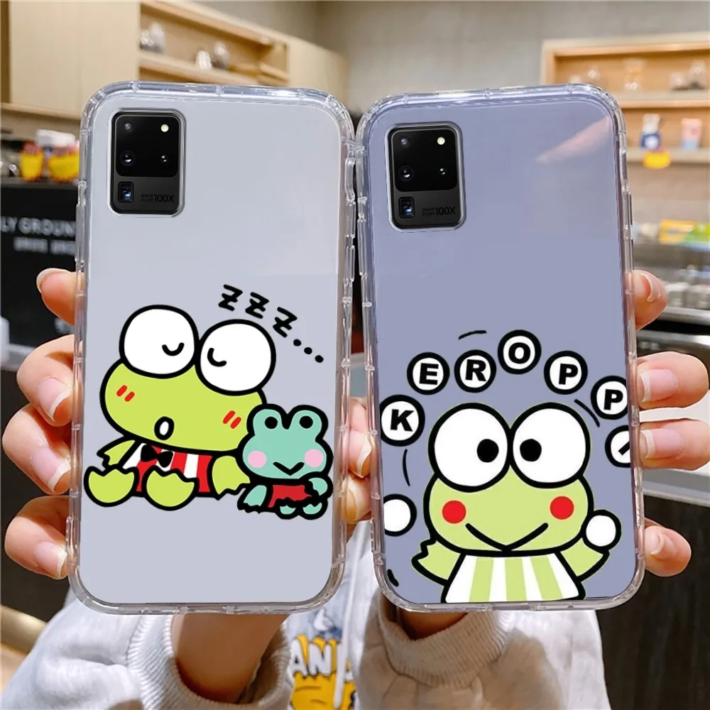 K-KEROKERO KEROPPI Phone Case For Samsung Galaxy A52 A12 A51 S21 Edge S22ULTRA S23 S20LITE Plus ultra Transparent Cover