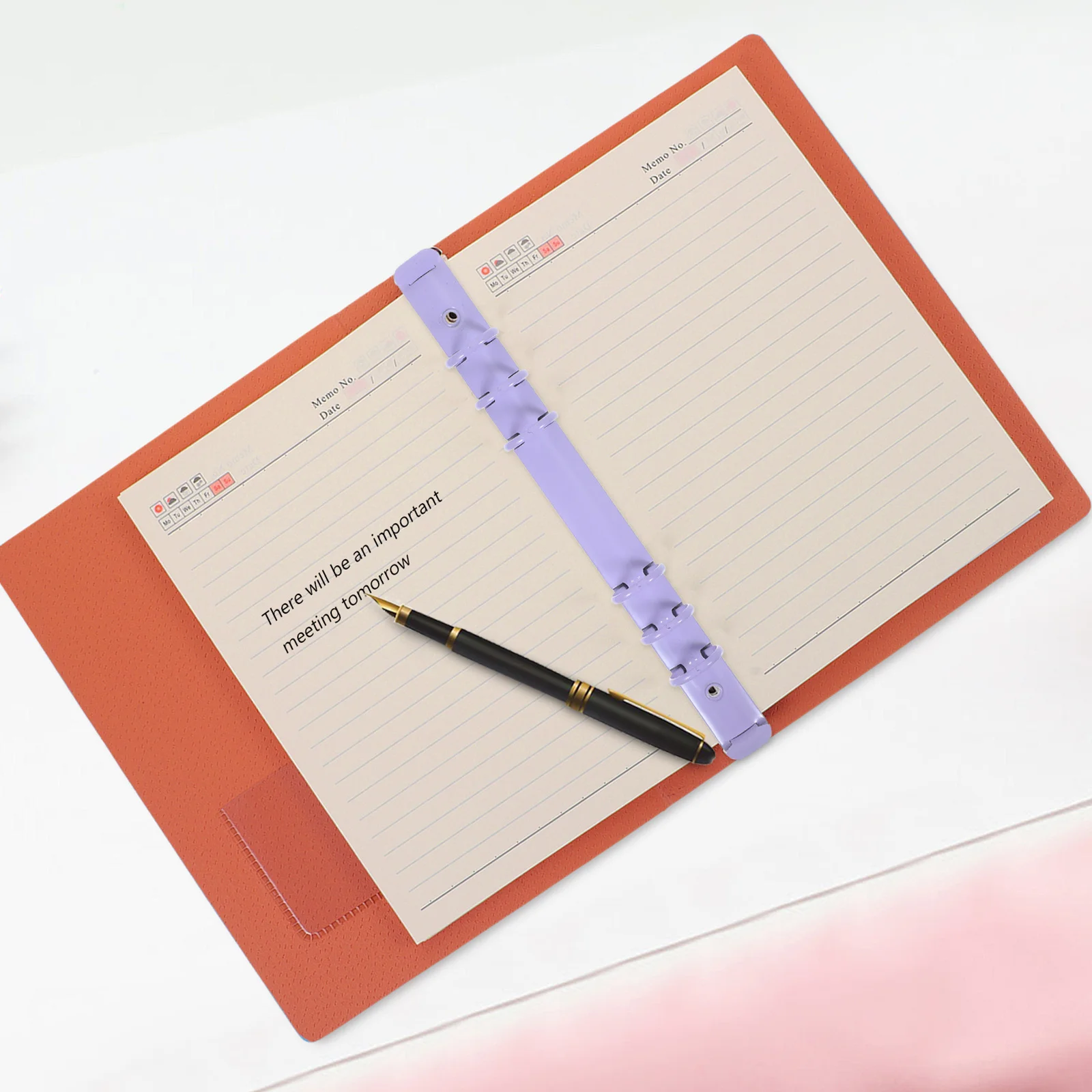 2Pcs Metal Binder Mechanism Clips Loose Leaf Notebook Rings Binding Spine Inserts Organizer Binder Organizer Binding Clips