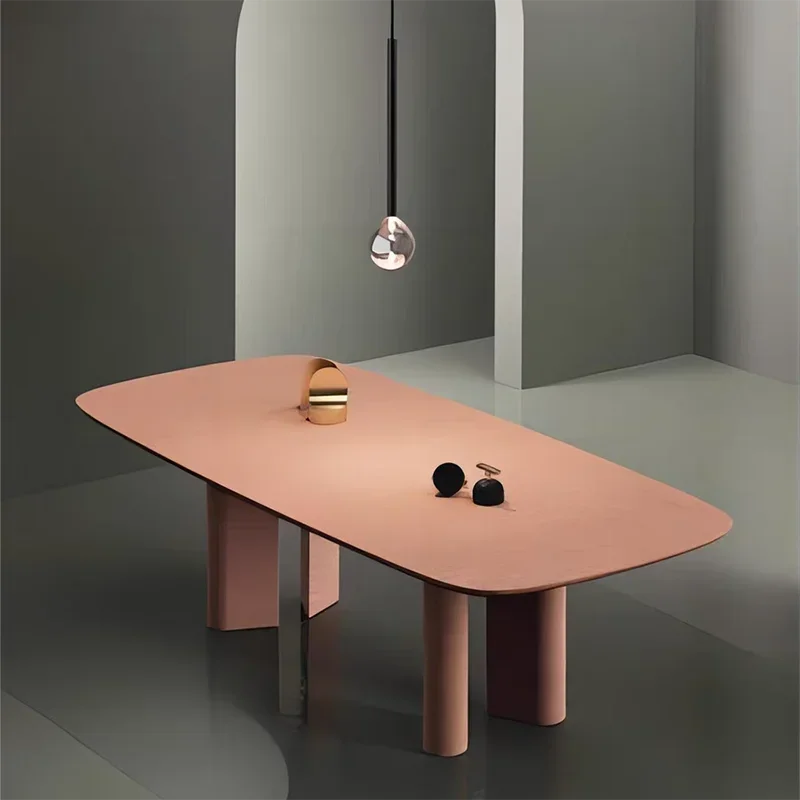 

Кухонный обеденный стол, роскошный напольный итальянский овальный обеденный стол для ресторана, дизайн центра, мебель для дома Tavoli