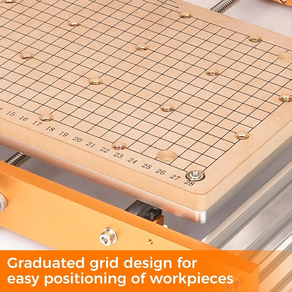 CNC MDF Spoilboard for 3018 CNC Router Machine, Compatible with 3018 PRO MAX, 300 X 180 X 12mm, M6 Holes (6mm), Screws