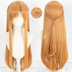 ND Yuuki Asuna Cosplay Wig Anime Sword Art Online Cosplay Long Chestnut Hair for Costume Theme Party Theme Synthetic Hair