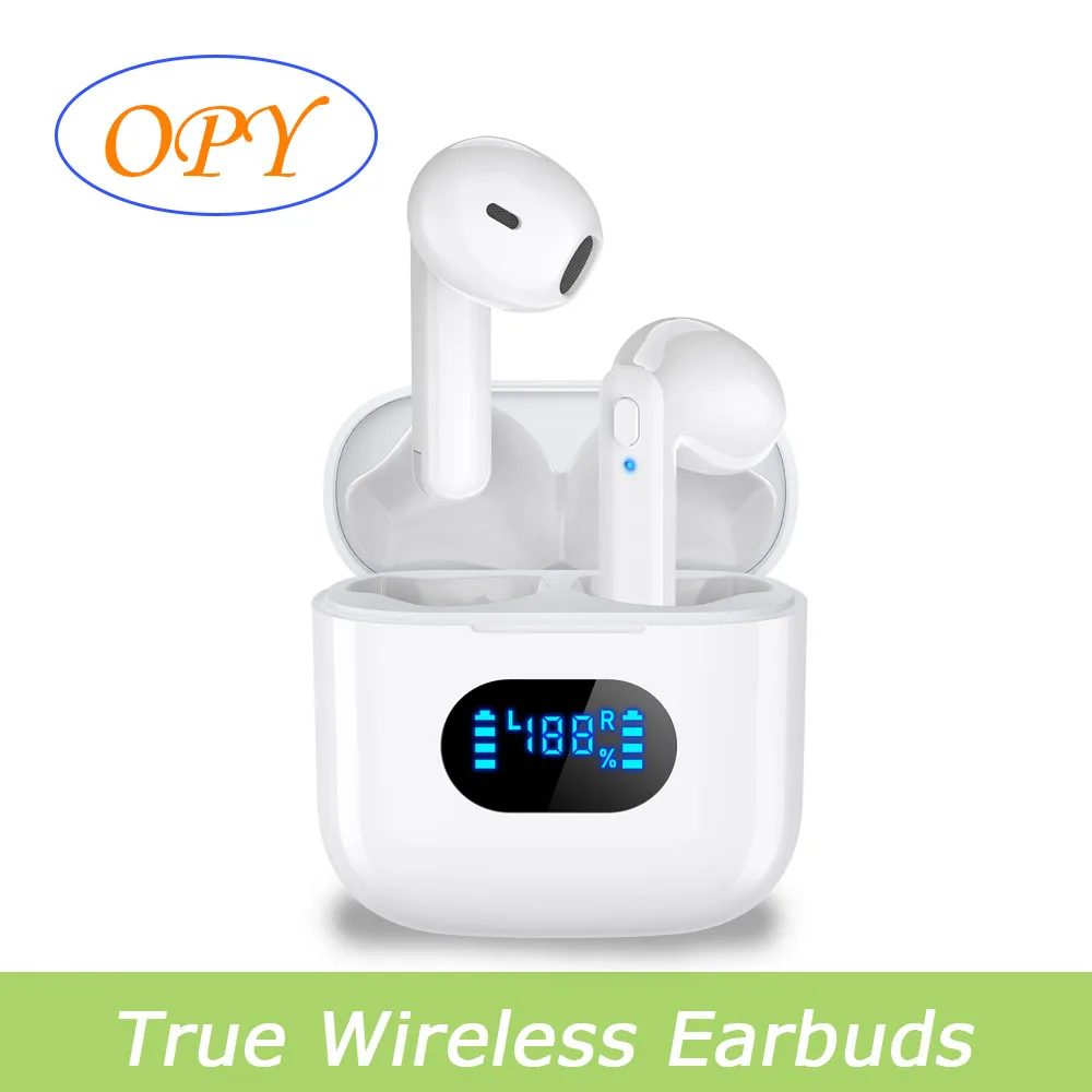 

Opy Bluetooth Headphones Case Digital Display Sports Wireless Ipx54 Waterproof Earbuds Deep Bass Earphones For Tv Phone Laptop