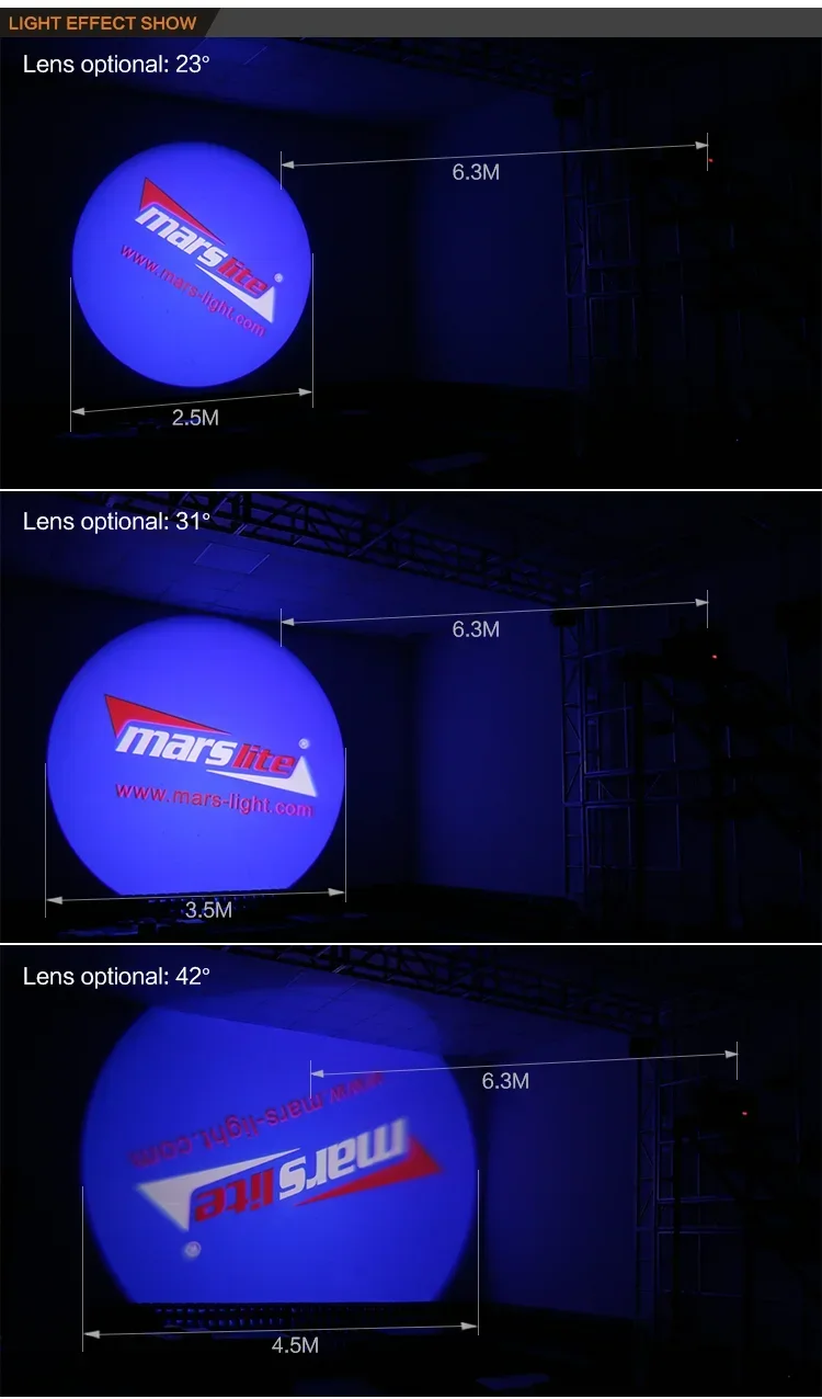 Gorąca sprzedaż 2025 Marsite LED Oświetlenie Reklamowe 80W LED Projektor Logo Ślubne Projektor Gobo