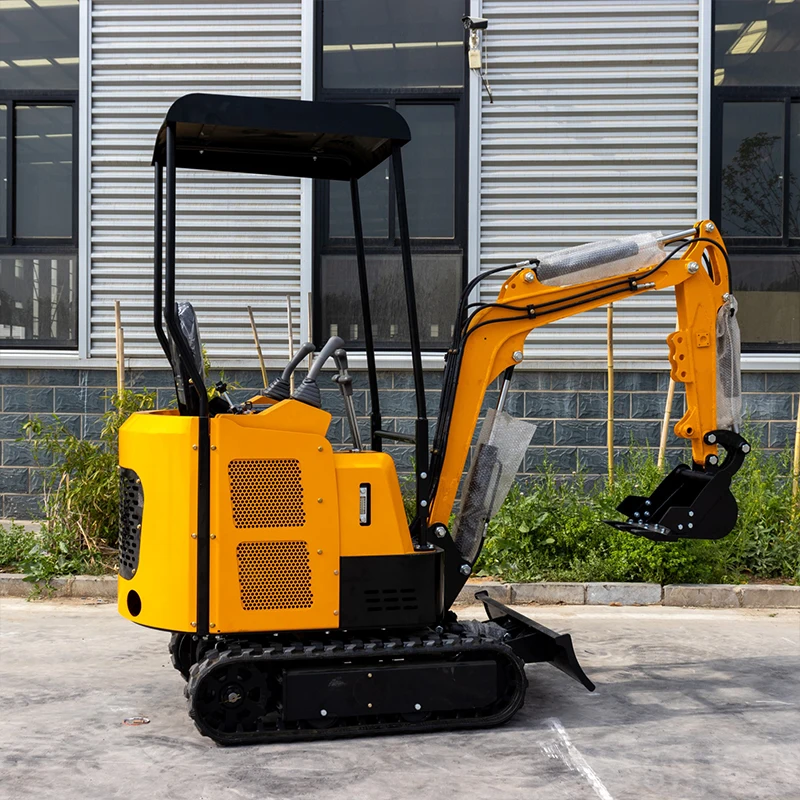 Multifunctional Cab Backhoe Loader Customize Construction Tools 1Ton Excavators EPA EURO5 Engine Home Garden Accessories Tool
