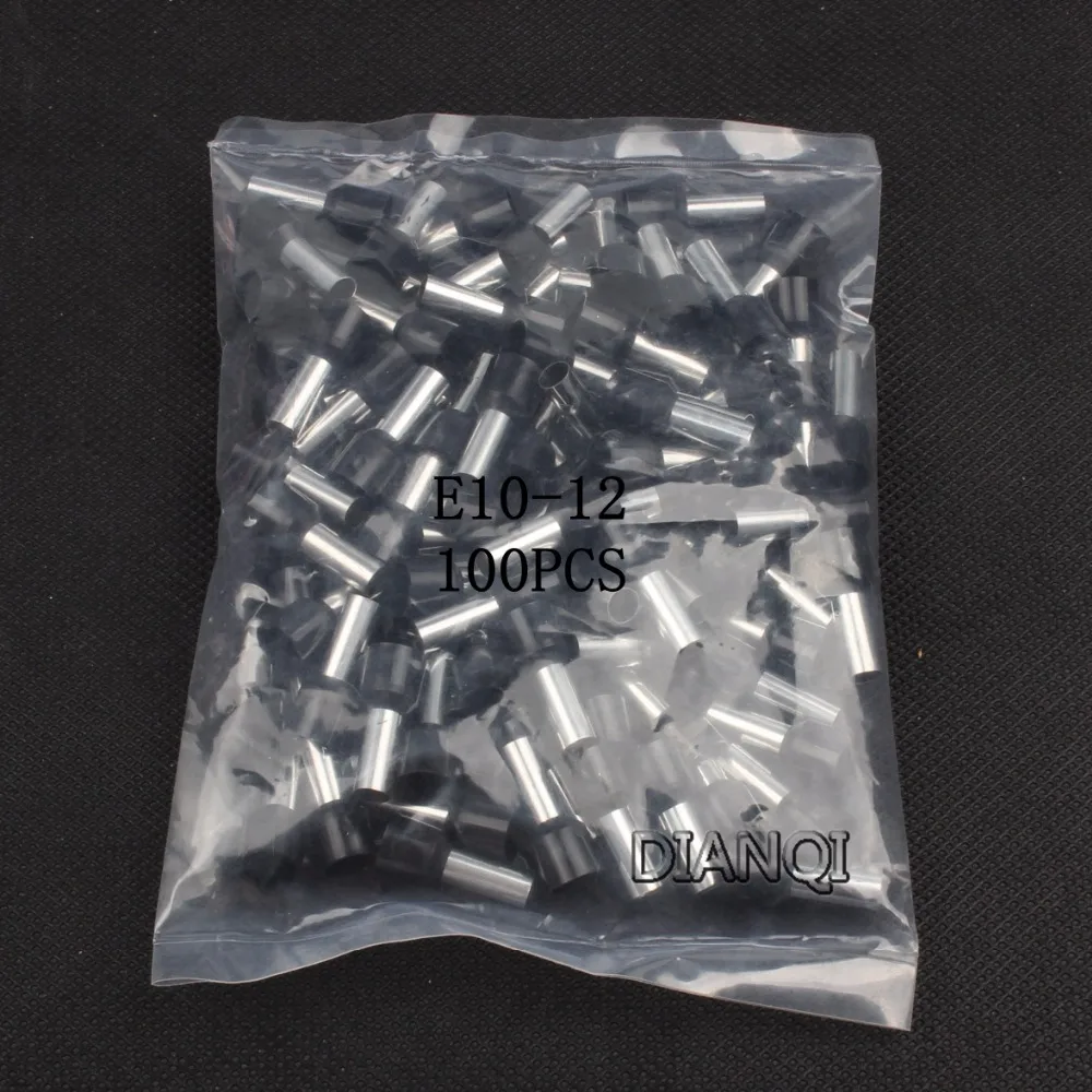 E10-12 Buis Isolerende Geïsoleerde Terminals 10MM2 Cable Connector 100 Stks/pak Isolerende Crimp Terminal Connector