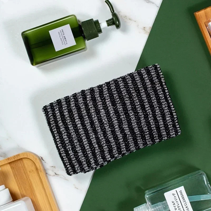 اليابانية فرك منشفة حمام النايلون منشفة فرشاة للمناشف الخلفية التقشير فرك دش الإسفنج الجسم اكسسوارات الحمام #3