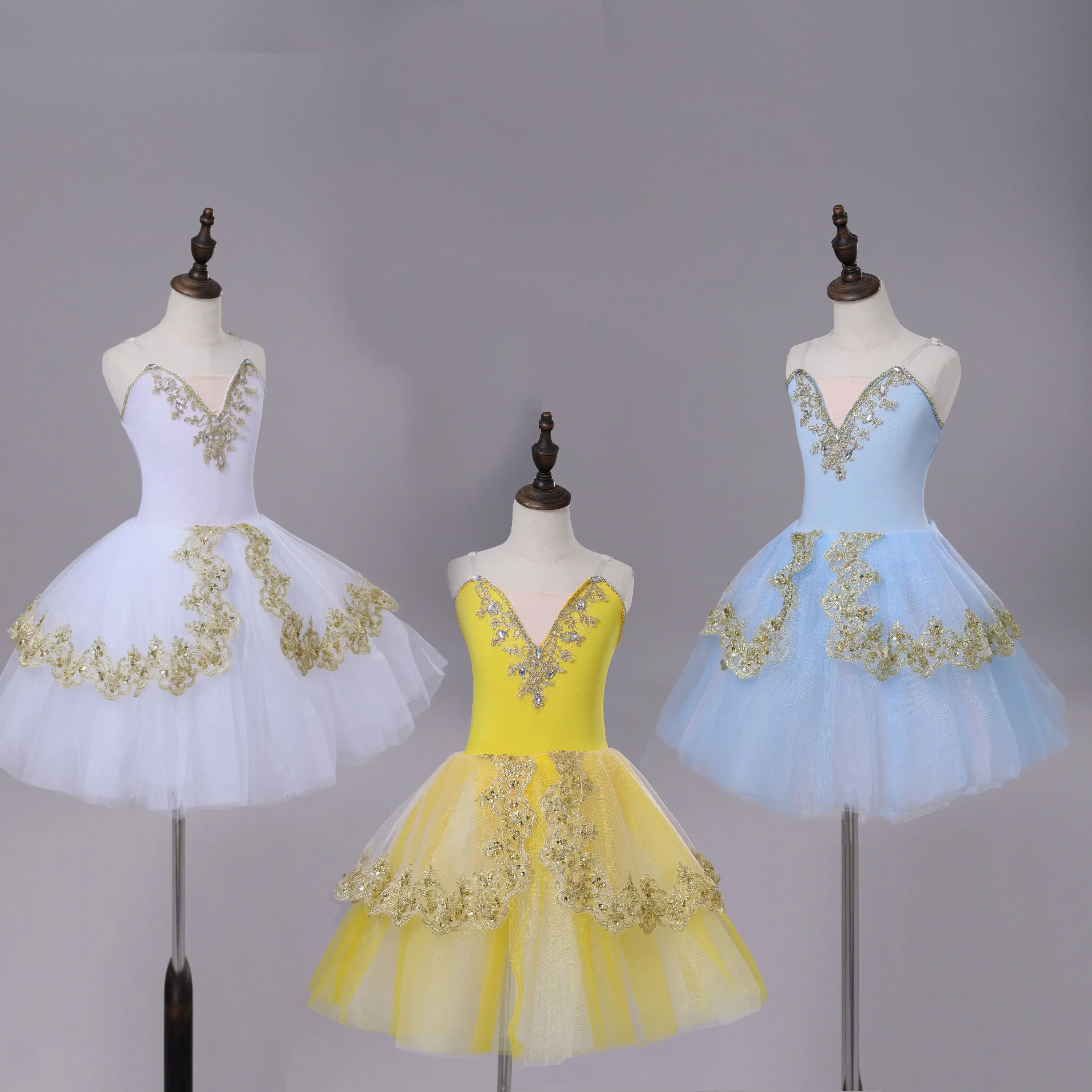 Women's Professional Ballet Dress White Performance Leotard & Skirt for Dance Competition Stage Shows & Recitals Dance Skirt
