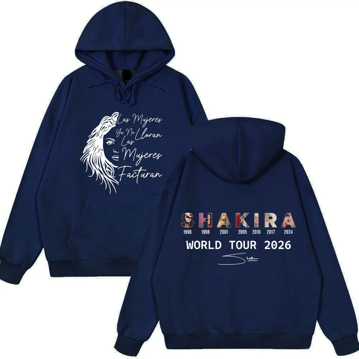 Shakira Las Mujeres Ya No Lloran Album 2026 Tour Printe Hoodie Herren Damen Mode Sweatshirt Lockerer Freizeitpullover Fan-Geschenke Oberteile – Detail 6