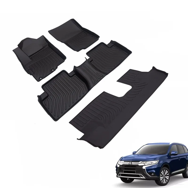 Car Floor Mats Replacement for 14-21 Mitsubishi Outlander All-Weather TPE Rubber United States