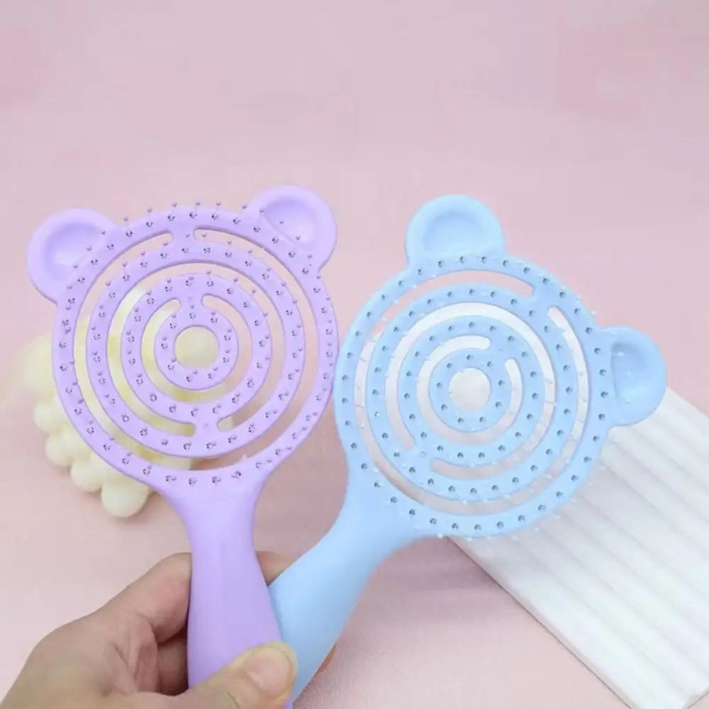 Wet and Dry Massage Comb Portable Bear Soft Pins Styling Comb Styling Tools Hair Combs