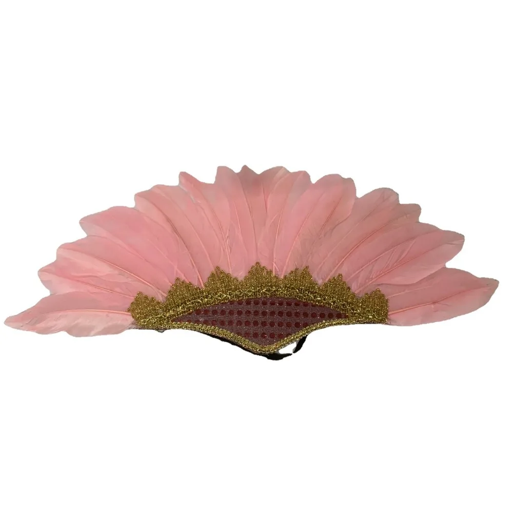 Fashion Adjustable Feather Headdress Hair Band Colorful Chief Headdress Retro Vintage Carnival Costume Headwear Halloween