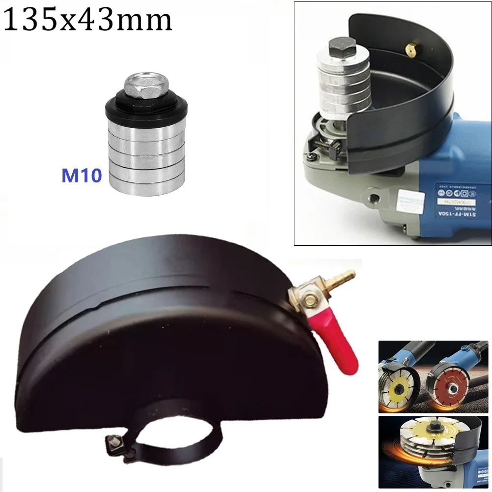 1 Set Angle Grinder Protector Cover 160x48mm + Adapter Flange Nuts Slotting Machine Conversion Head Power Tool Accessories