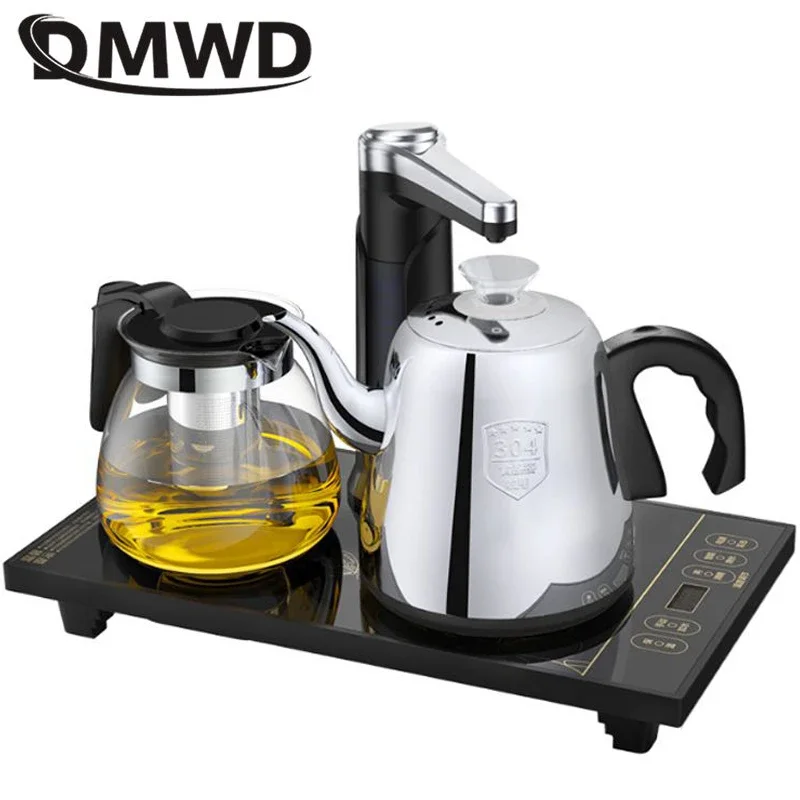 DMWD Household Electric Kettle Automatic Pump Water Machine Tea Maker Heating Pot Set Boiler Drinking Dispenser Auto-off 220V