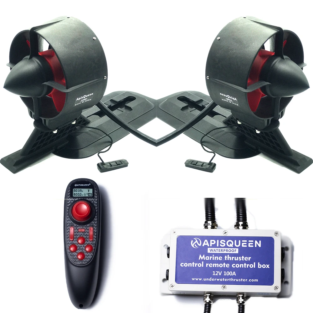 24v/12v Two U92 Set/kit Underwater Thruster With Remote Control For Kayaks, Inflatable Boats, Paddle Boards, Etc.