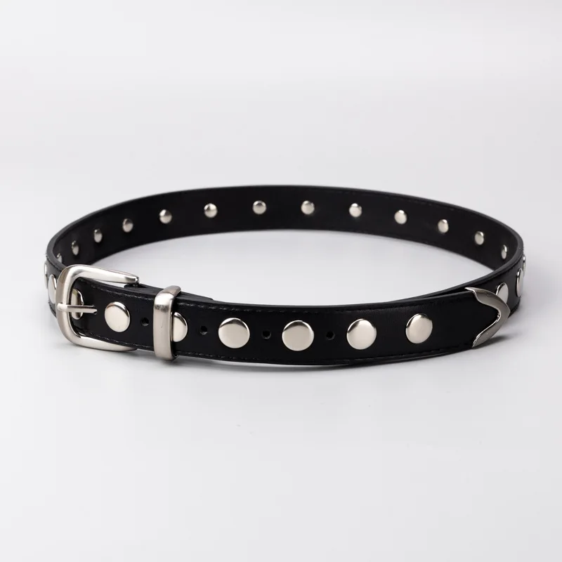 المرأة موضة الأسود برشام بولي Leather الجلود فستان Cummerbunds الكورسيهات حزام أحزمة الديكور حزام ضيق TB266