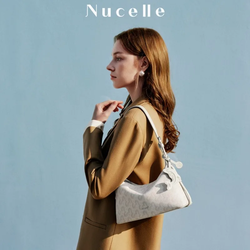 NUCELLE women's bag 2026 new high-end portable dumpling bag commuter shoulder crossbody armpit bag