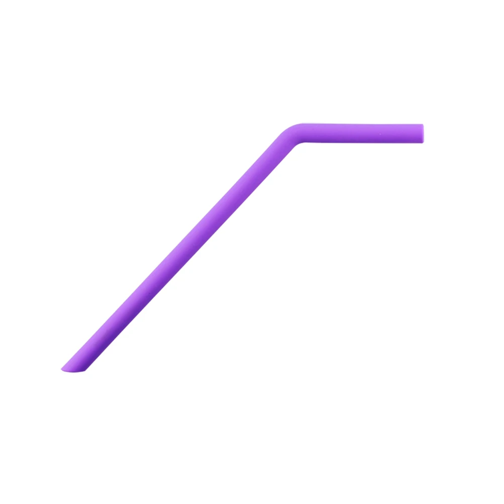 

2Sets Portable Silicone Straws Reusable Foldable Bent Tube for Green Living Environment Pink Case Reusable Straw