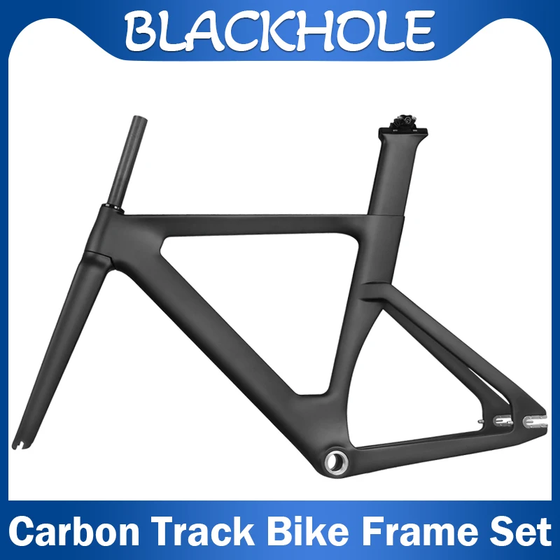 

Carbon Track Bike Frame Set Aero Racing Fixed Gear Full Carbon Fiber Road Bicycle Frame 49/51/54/57cm Carbon Frame Fork SeatPost