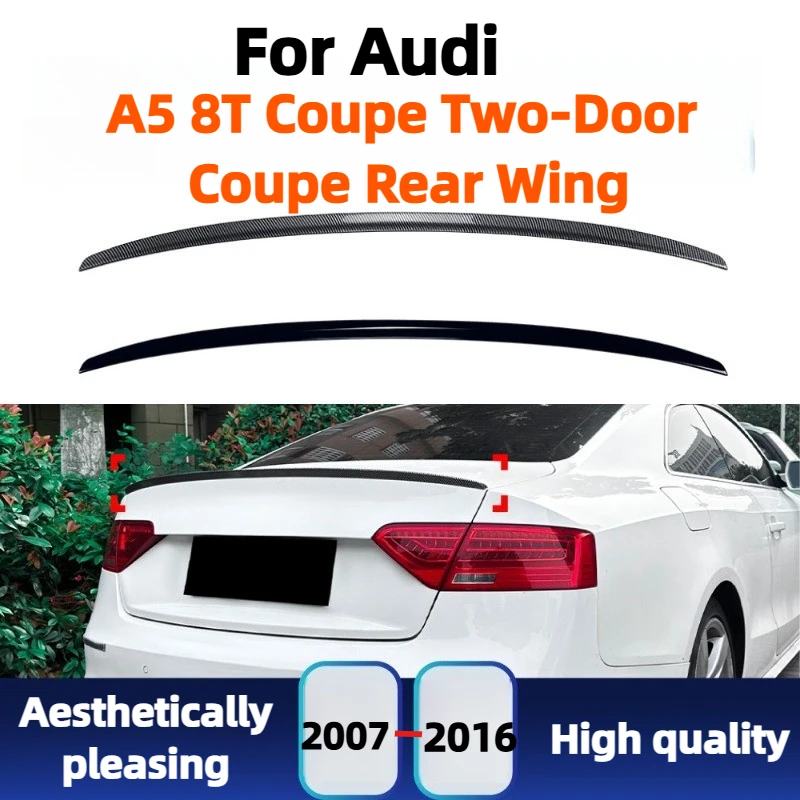 

For Audi A5 8T Coupe 2-Door 2007-2016 S5 Rear Roof Spoiler Wing Top Lip Tail Fin Aerodynamic Body Kit Modification Accessories
