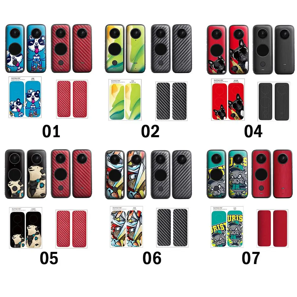 Cartoon Sticker for Insta360 ONE X2 Scratch-Resistant Camera PVC Water-proof Protective Film for Insta 360 ONE X2 Accessories