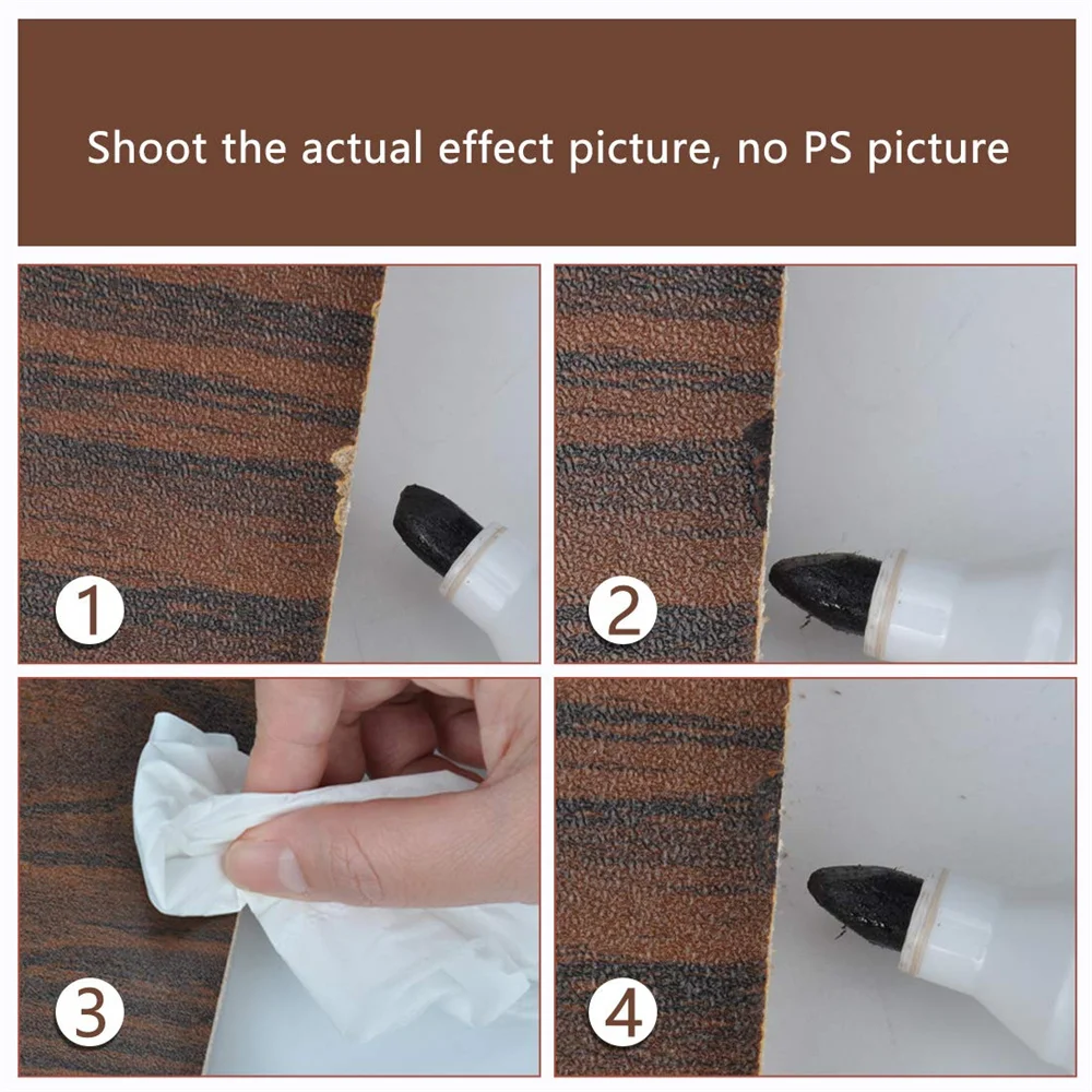 طقم تصليح الأثاث SEISSO 12 قطعة علامات خشبية تعمل باللمس استعادة الخدش حشو الطباشير مع مبراة 6 ألوان لباب الخشب