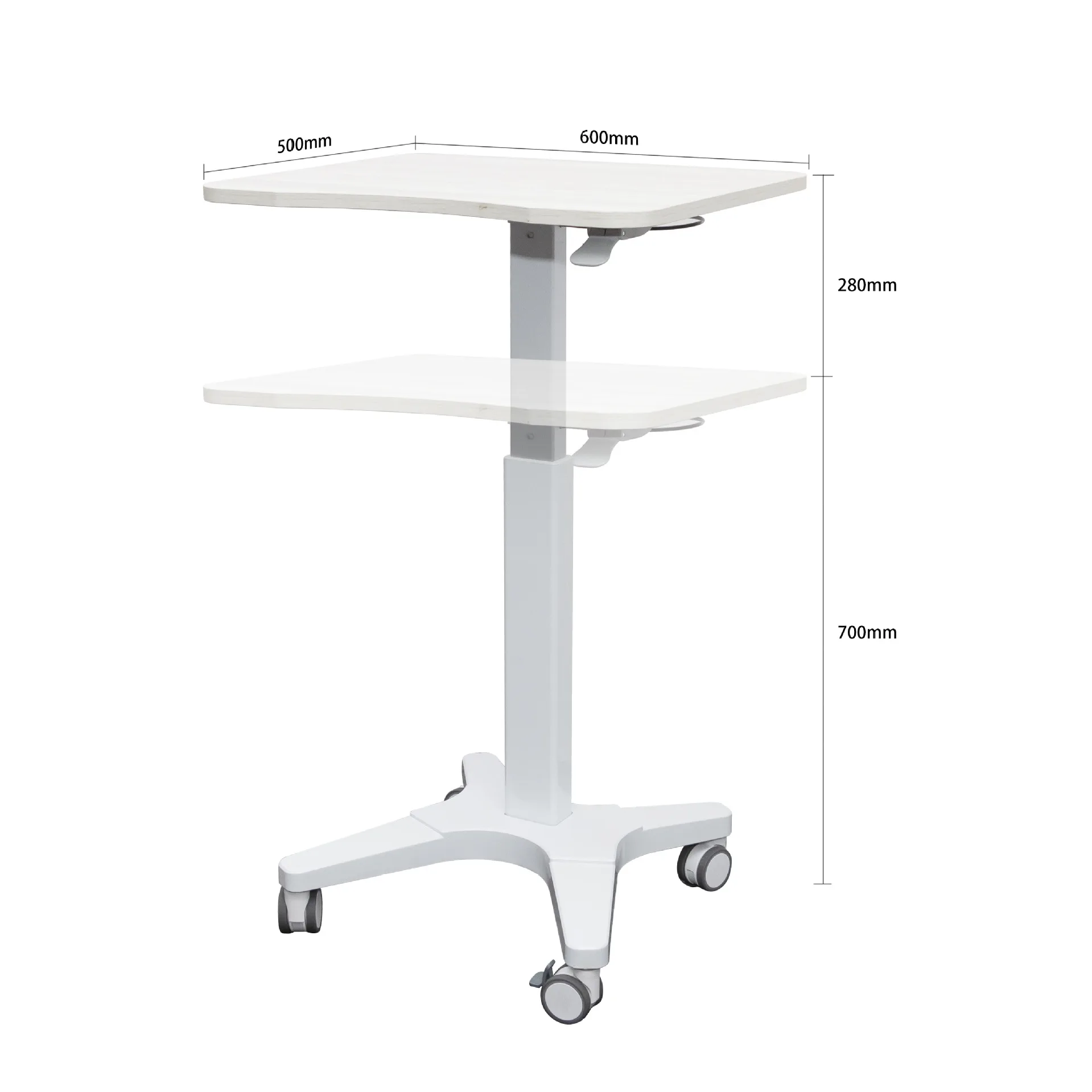 Pneumatic lifting table Lifting standing removable computer desk White learning Home desk processing