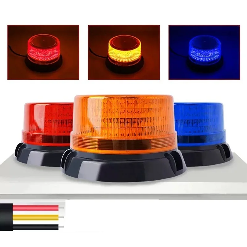 

Водонепроницаемый светодиодный предупредительный световой сигнал, вращающаяся магнитная вспышка, маяк, ночная сигнальная лампа