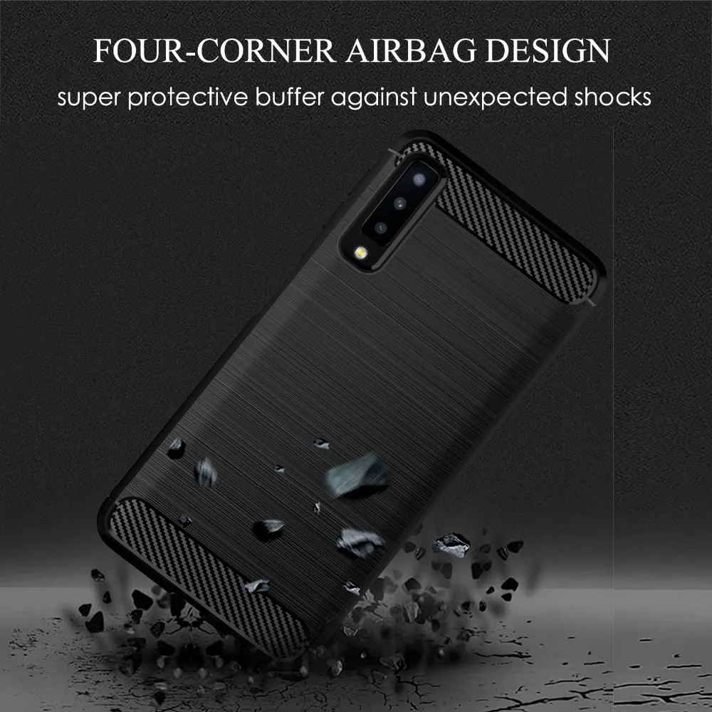 Armor Case For Samsung Galaxy A05 A15 A05S A54 A34 A24 A14 A04 A32 A22 A52 A42 A72 A53 A73 A33 A13 A23 A12 5G Carbon Fiber Case