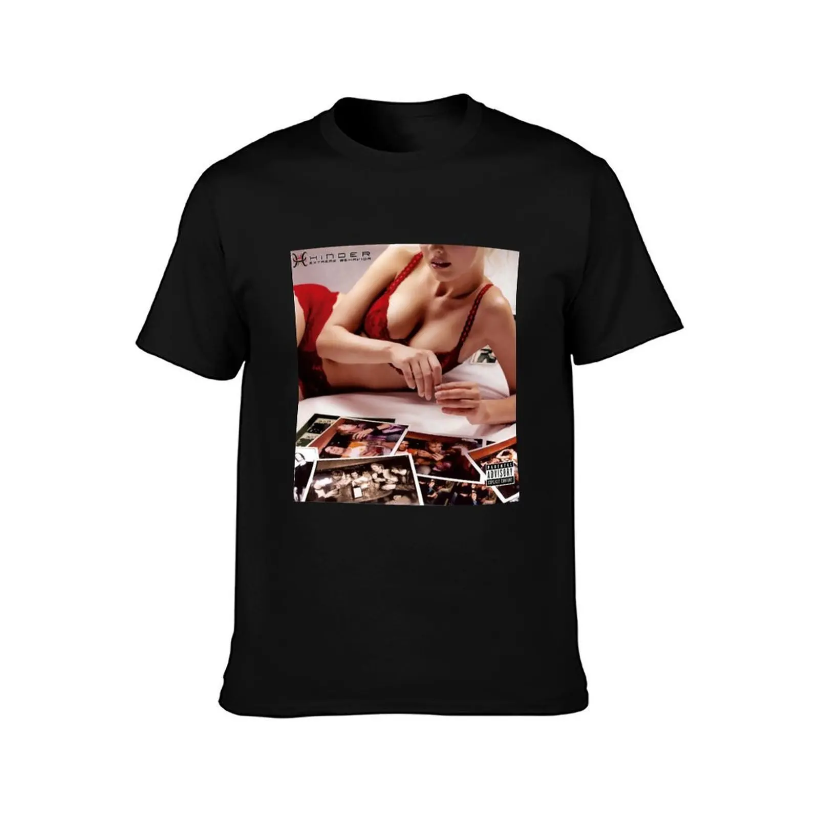 Hinder extreme behavior T-Shirt, Summer Casual Cotton Tee, Oversized Streetwear Tops, Vintage Graphic Print, Unisex Men Women