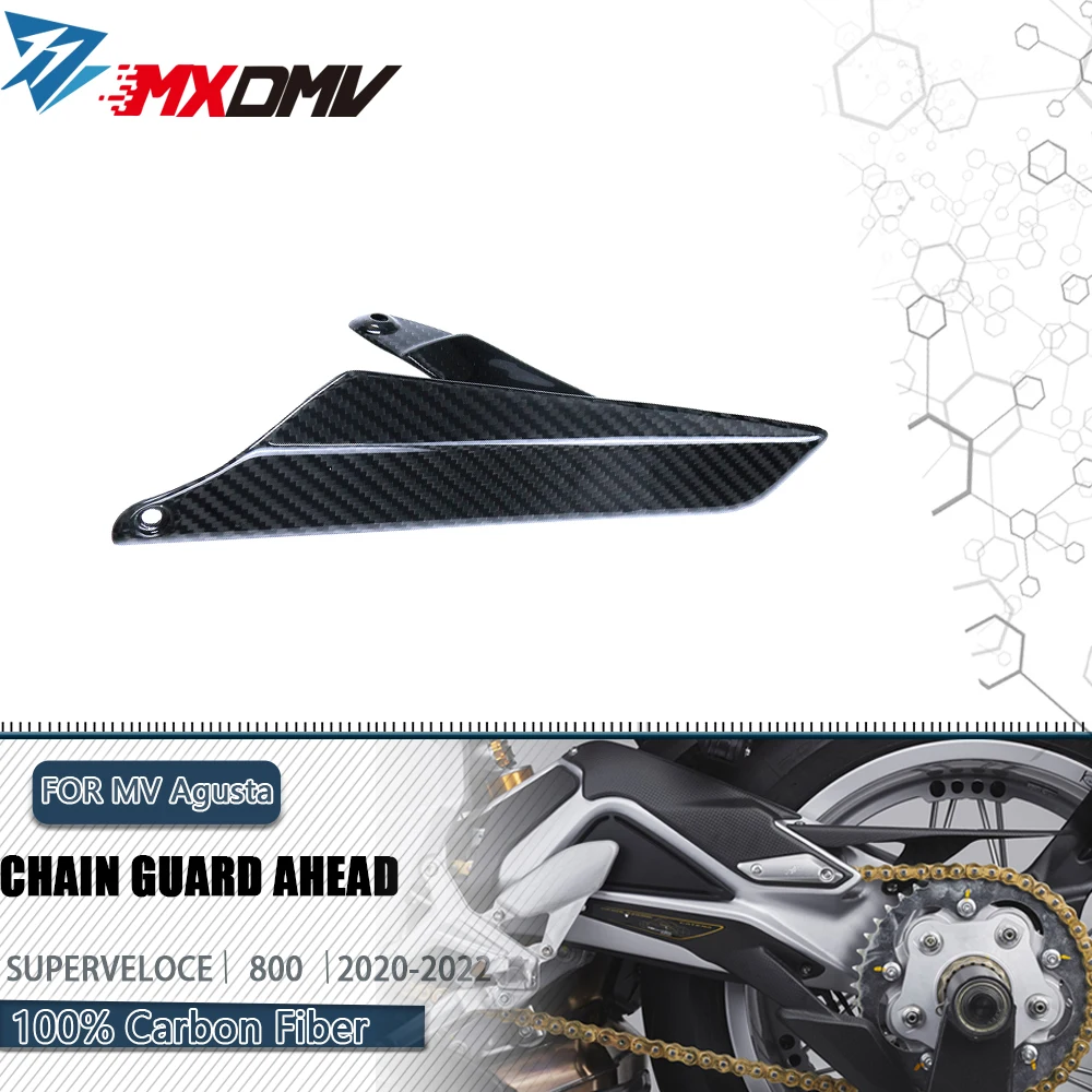 

Chain Cover Carbon Fiber Swing Arm Lower Unit Chain Decor Cowling For MV Agusta Superveloce 800 2020 - 2022 Motorcycle Accessory