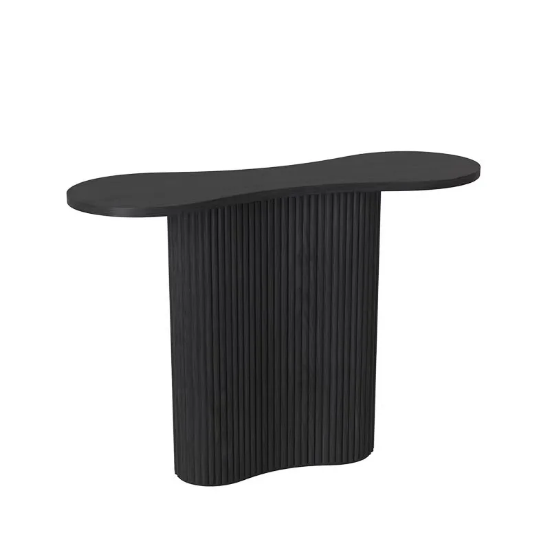 

Solid wood 8-shaped entrance table Entry entrance table Italian-style special-shaped narrow table