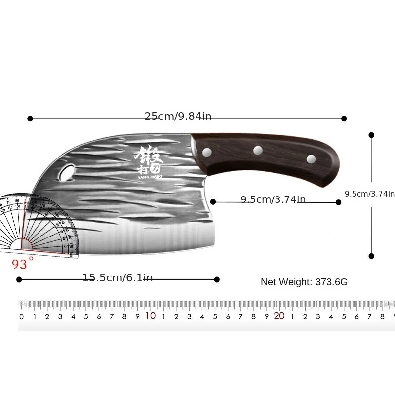 1pc Meat Cleaver For Meat Cutting, kitchen knife，Knife High Carbon Steel Hand Forged,  Household Knife For Kitchen