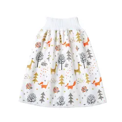 Baby Diaper Skirt Waterproof Urine Pants Baby And Children Cloth Pure Cotton Washable Anti-bedwetting Kids Bed Potty Training