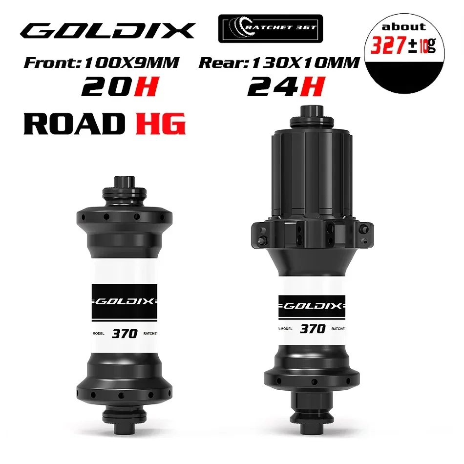 GOLDIX R370 ROAD Hub UltraLight 24/20 Hole 2:1 Hub V Brake الإفراج السريع 36T محور السقاطة ل Shimano SRAM XDR HG Freehub