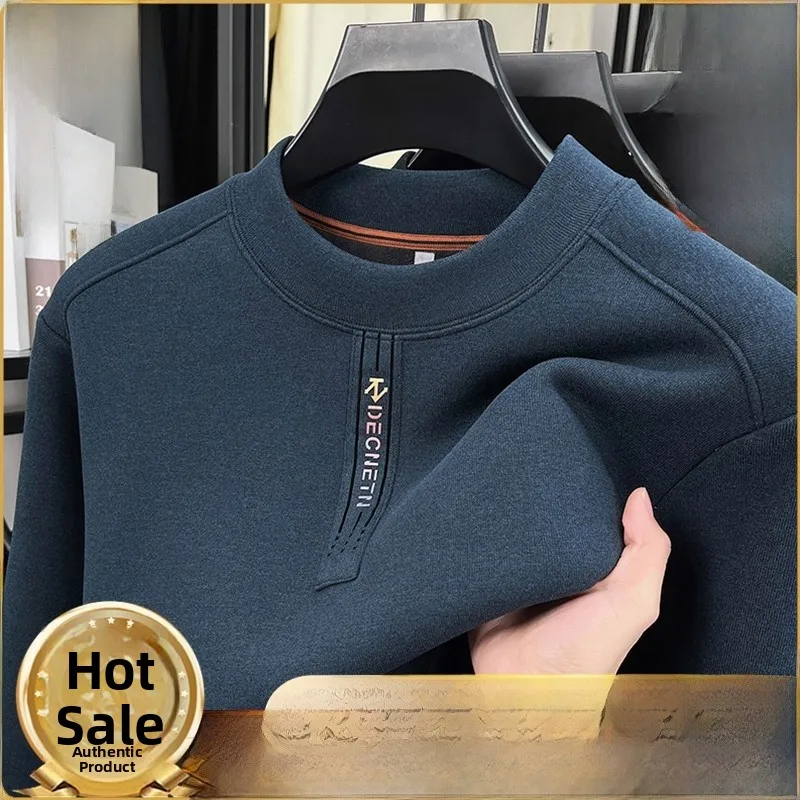 

Мужская толстовка Pierre Cardin с подкладкой из флиса, двусторонняя, утепленная, с длинными рукавами, осенне-зимняя, теплая, с высоким воротником