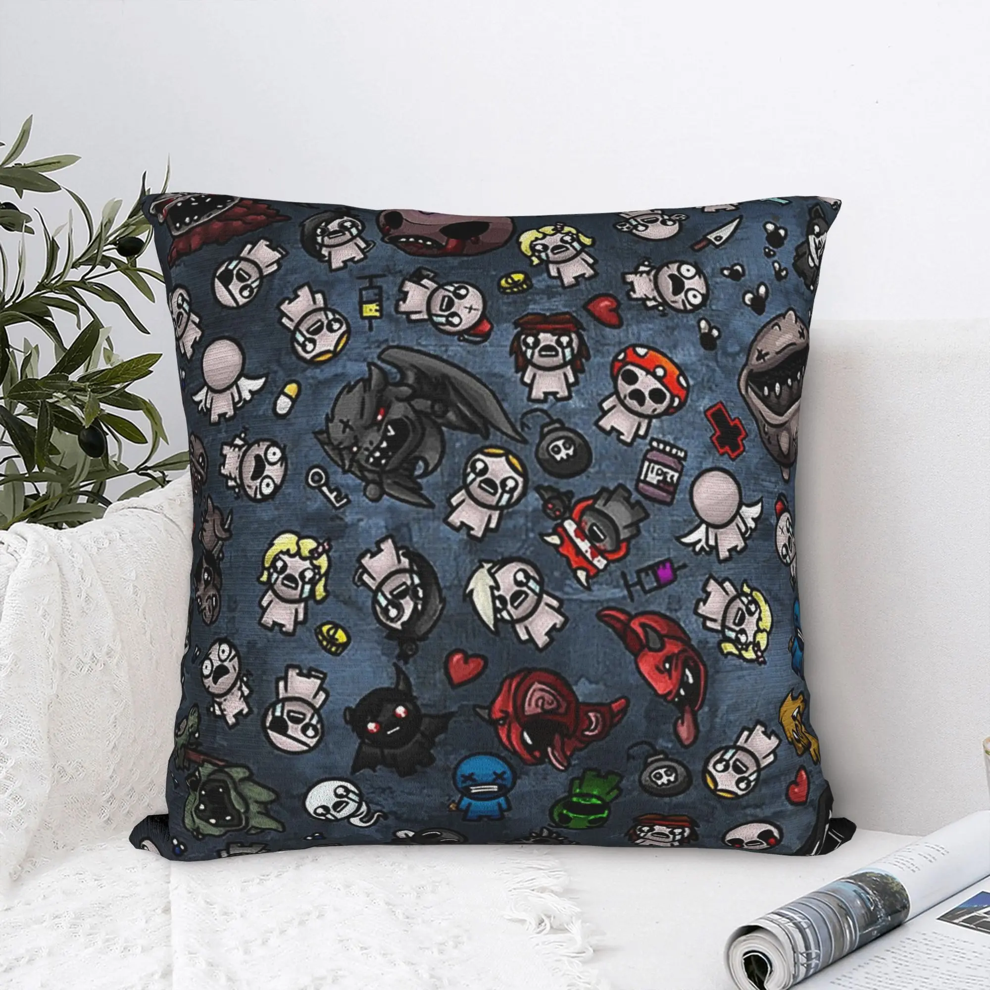 Game The B-Binding Of Isaac Pillow Cover  Comfy Cushion Cover Vintage Pillow Case For Sofa Car Home Decor