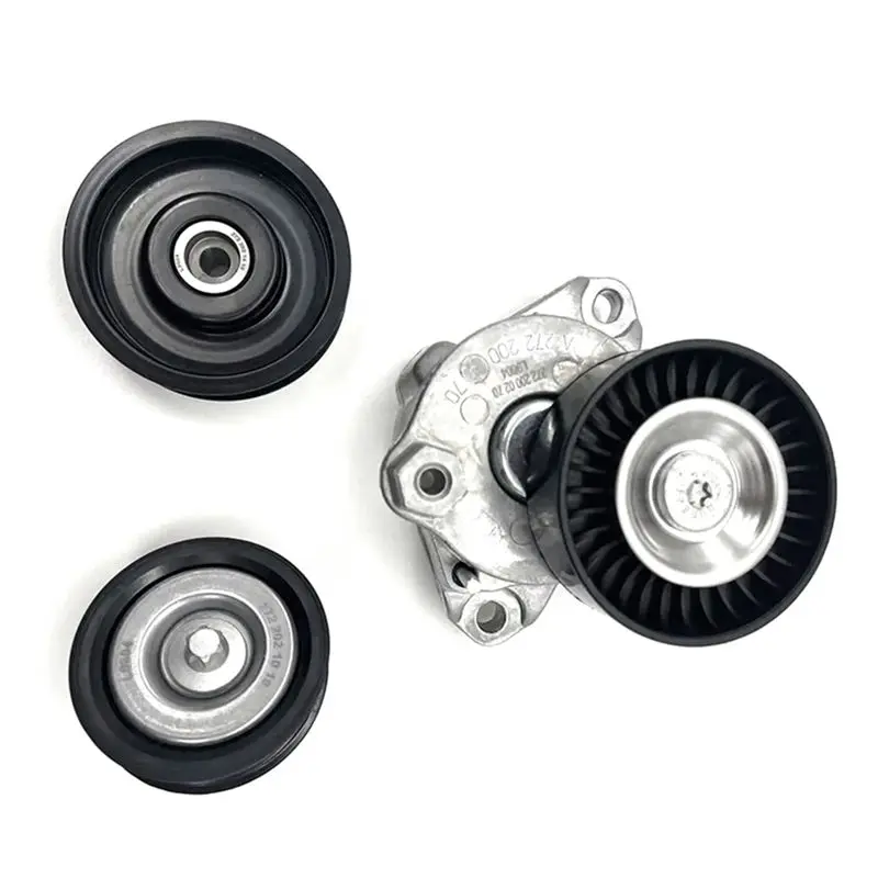 

Superior-For M272 M273 Engine Drive Belt Tensioner Assembly & 2 Idler Wheels A2722000270 A2722021019 A2722021419