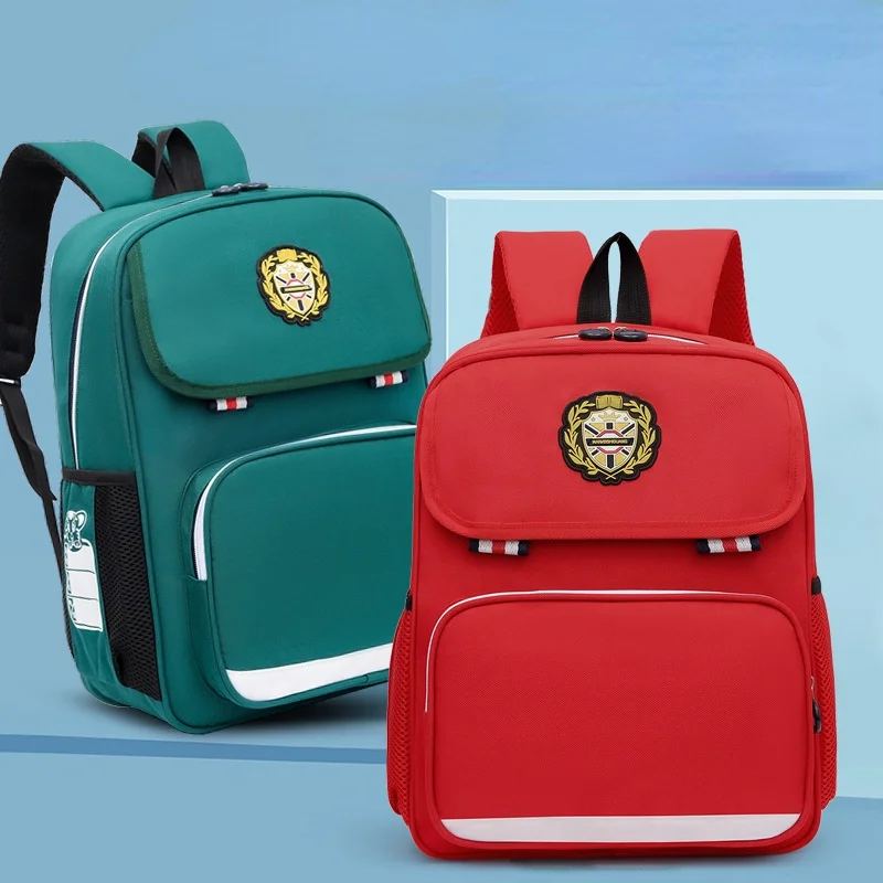 British Style Simple Primary Children Backpacks for Students 2022 New Girl Boy Solid Color Lightweight Schoolbags Drop Shipping