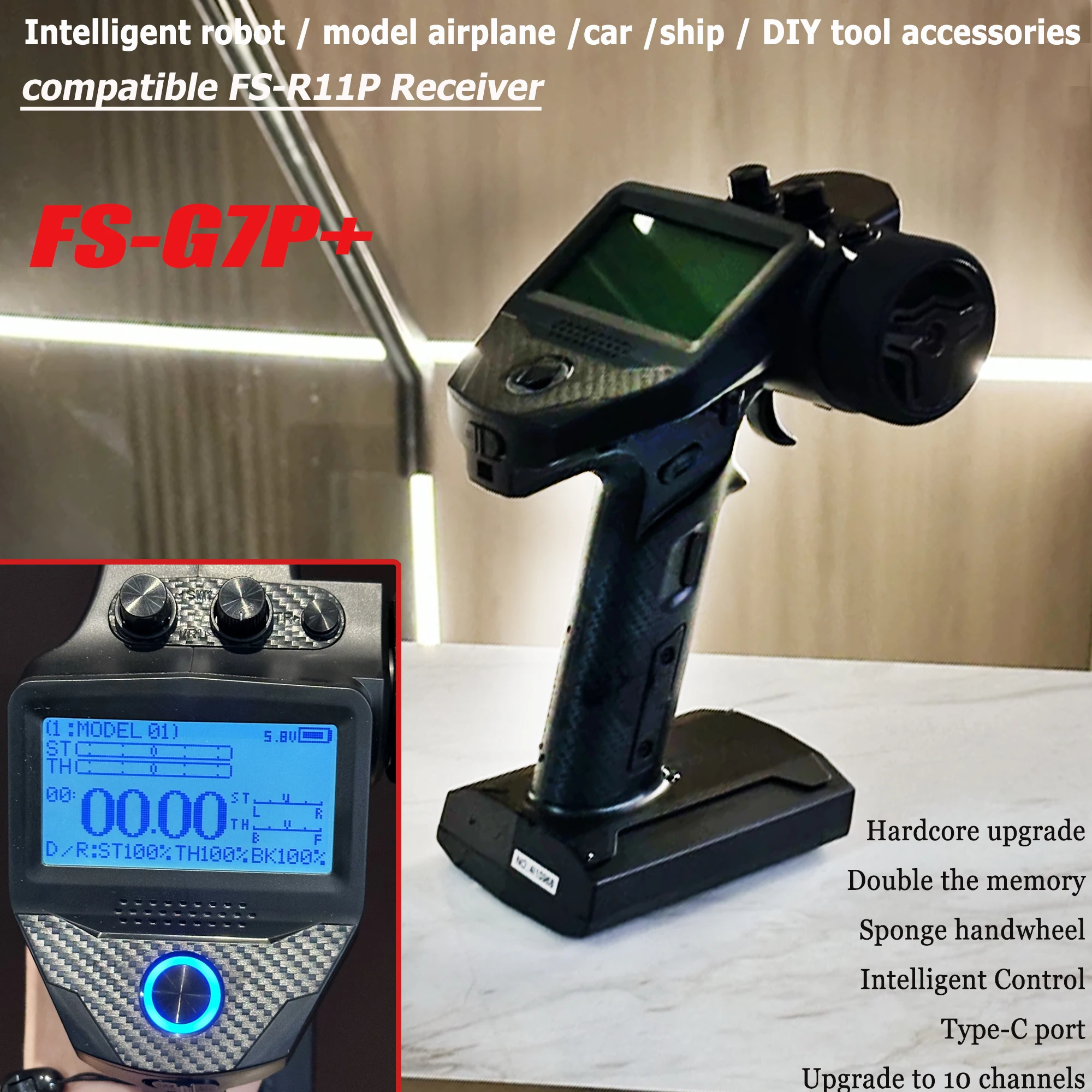

FLYSKY FS-G7P G7P+ 10ch Transmitter