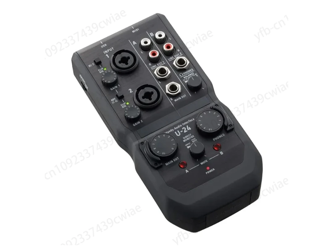 U24 U-24 handheld USB portable desktop sound card audio interface for network computer phone ipad live broadcast