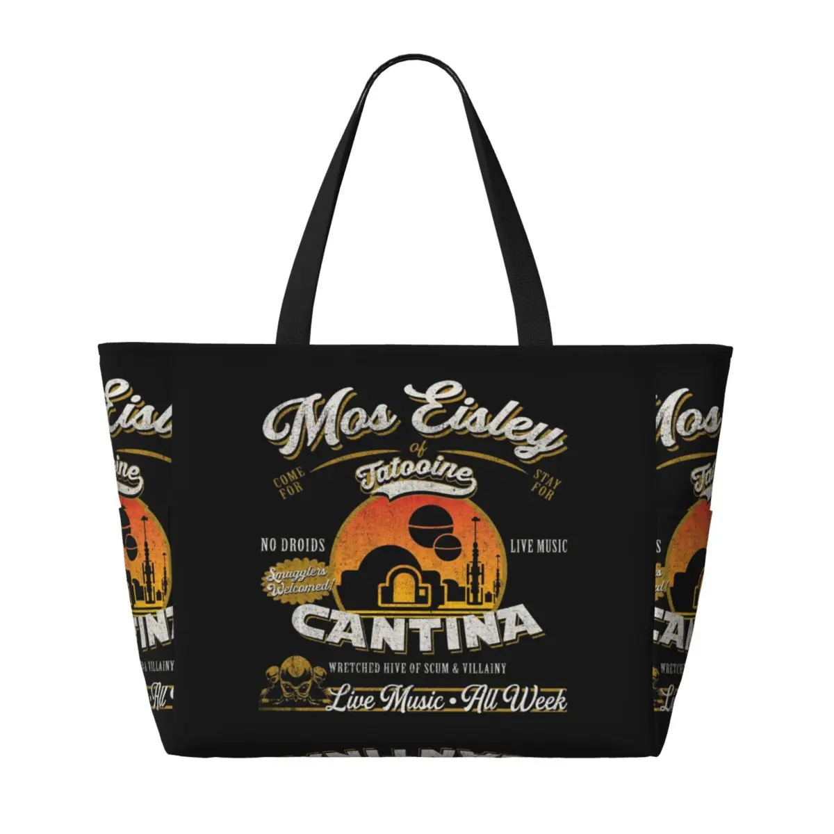 Mos Eisley Cantina Tatooine Dks Strand Draagtas Sport Gym Yoga Duffle Grote Draagtas Vrouwen Reistas Fitness tas