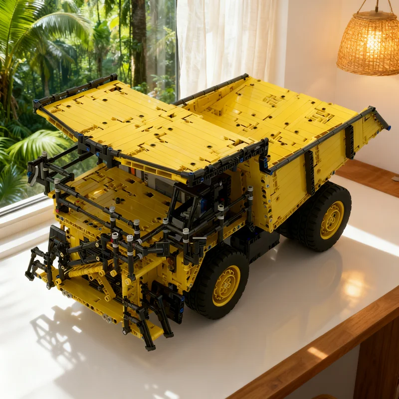 

3099 деталей MOC: Техническая модель карьерного самосвала (Muldenkipper) — конструктор, подарок, креативный коллекционный предмет, декор для витрины, премиум-класс