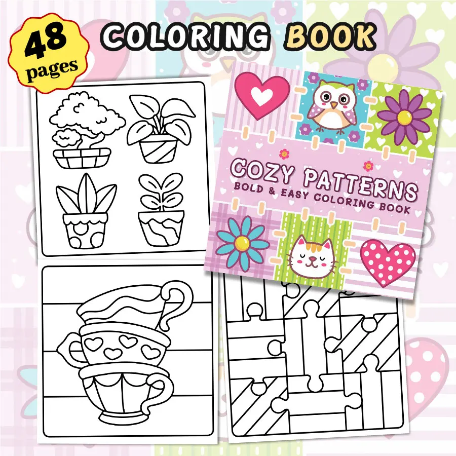 Capy Capy Coloring Books, Charming Scenes, Easy Coloring, For Home Parent - Child DIY, Relax, Unwind, Boost Creativity