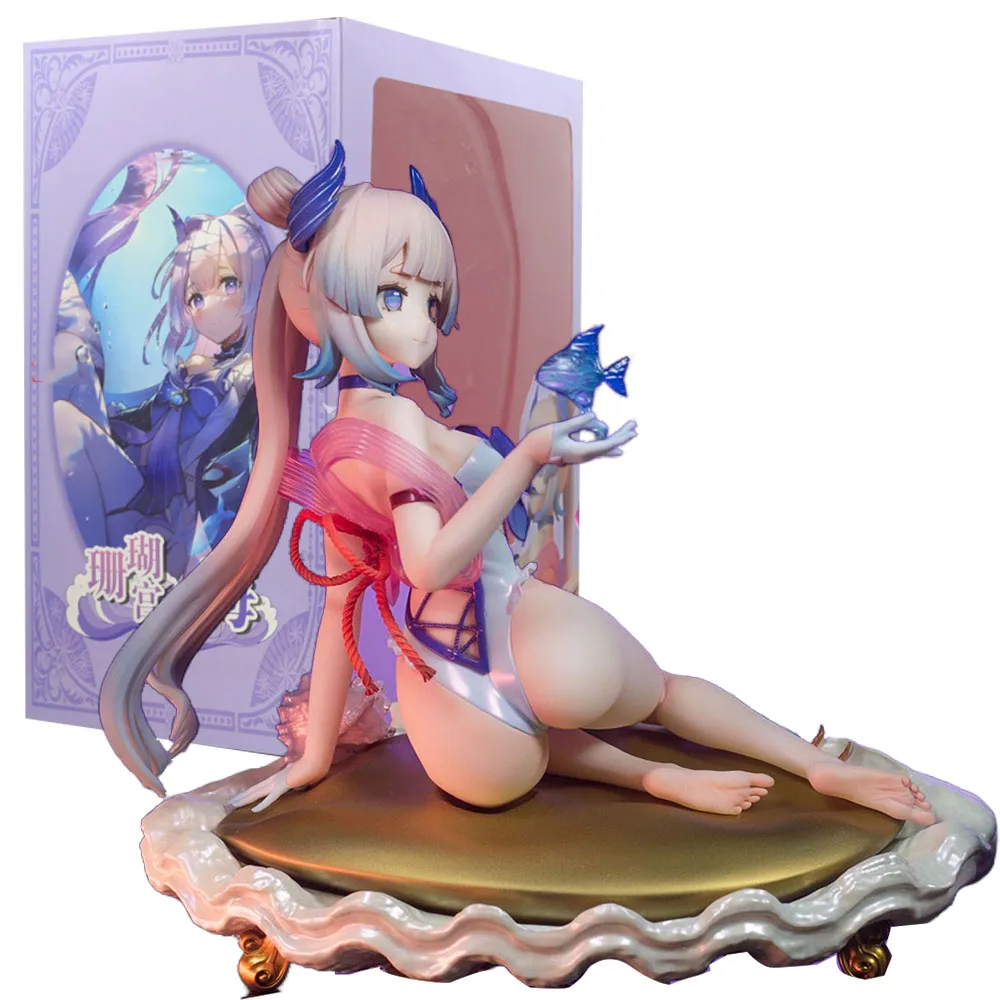 

16cm Genshin Impact Anime Sangonomiya Kokomi Figure Lying Swimsuit Position PVC Desktop Ornaments Adult Collectible Model Toys