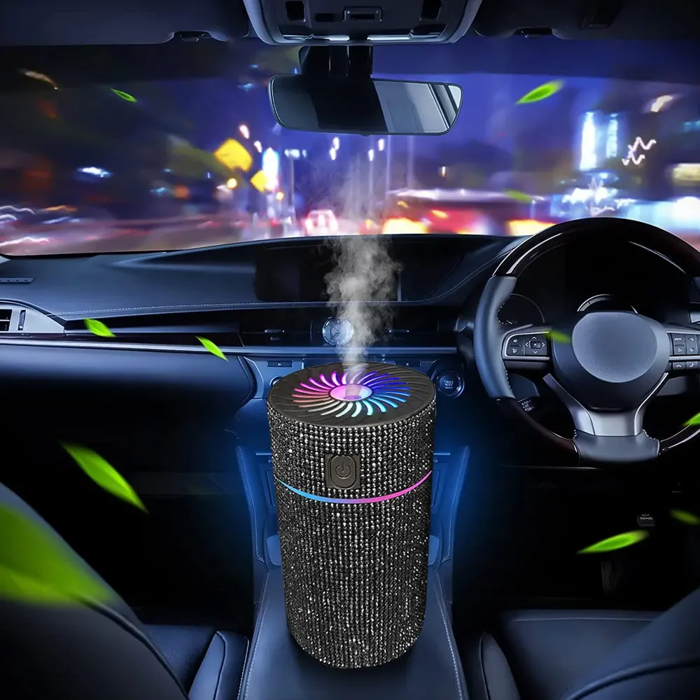 

1Pc Universal Car Diffuser Humidifier with LED Light Auto Air Purifier Aromatherapy Diffuser Air Freshener Car Accessories