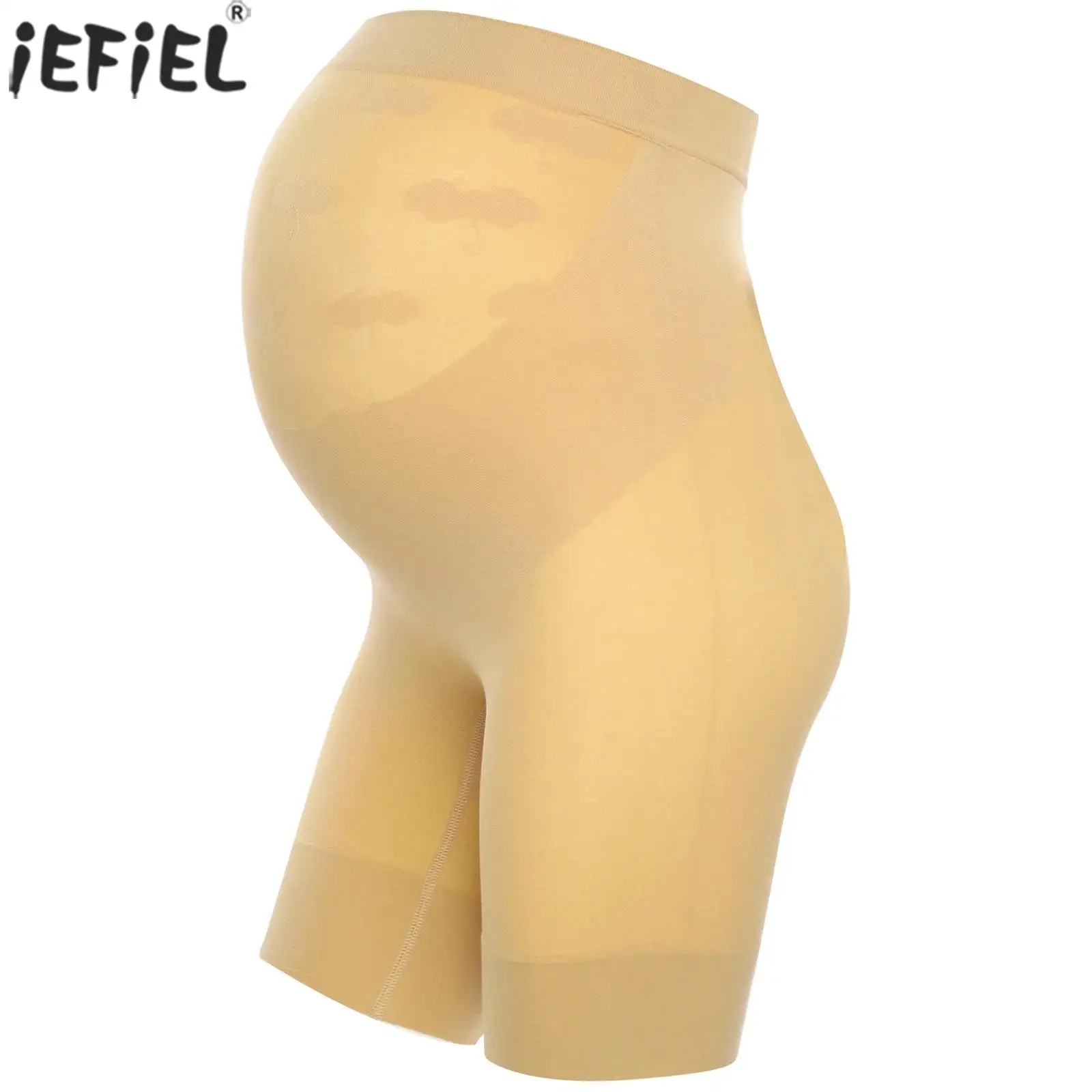 

Maternity Clothes Solid Color Seamless Shorts High Waist Abdominal Support Underwear Shapewear Pregnancy Women Casual Home Wear