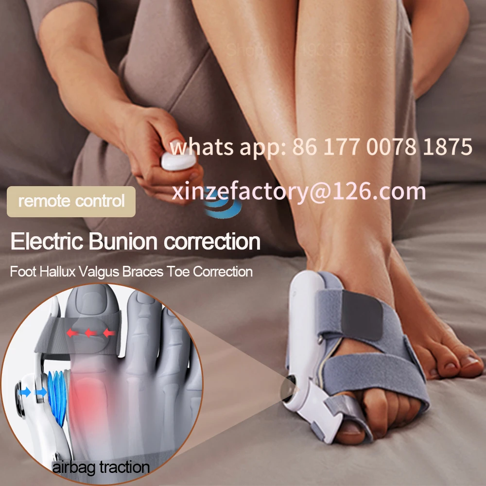 Customizable Electric Bunion Corrector Airbag traction vibration massage Foot Hallux Valgus Braces Toe Separator Straightener