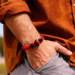 New Unique Anchor Bracelet For Men A Grade 4mm String Braclet 7 Colors Available No Deformation No Pilling Perfect Gift For Him